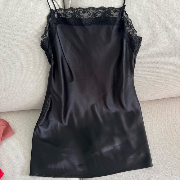 NWT Abercrombie Lace and Satin Black Mini Dress - Picture 1 of 4